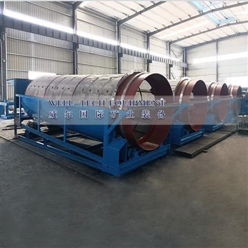 Umývanie Quartz Sand Plant Trommel Screen Nerezový Trommel Screening Machine